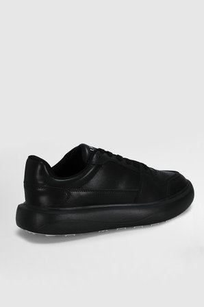 Mateas Erkek Deri Sneaker Ayakkabı Siyah