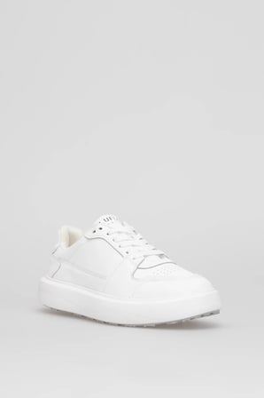 LUFIAN 112230251 Mateas Erkek Hakiki Deri Klasik Sneaker Beyaz