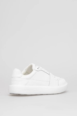LUFIAN 112230251 Mateas Erkek Hakiki Deri Klasik Sneaker Beyaz