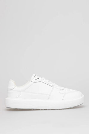 Lufian 112230251 Mateas Erkek Hakiki Deri Klasik Sneaker Beyaz