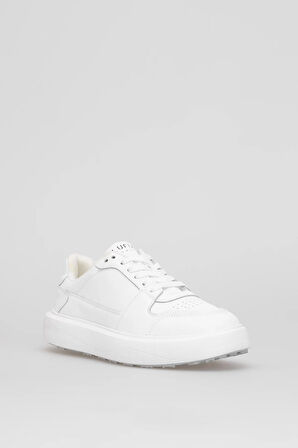 Lufian 112230251 Mateas Erkek Hakiki Deri Klasik Sneaker Beyaz