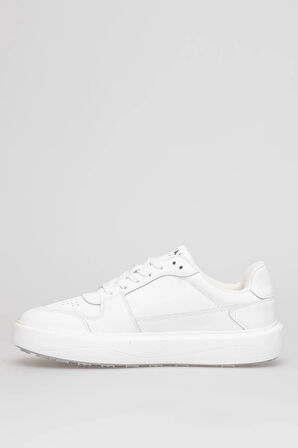 Lufian 112230251 Mateas Erkek Hakiki Deri Klasik Sneaker Beyaz