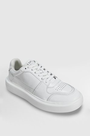 Mateas Erkek Deri Sneaker Ayakkabı Beyaz