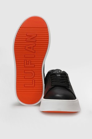 Anton Erkek Deri Sneaker Ayakkabı Siyah