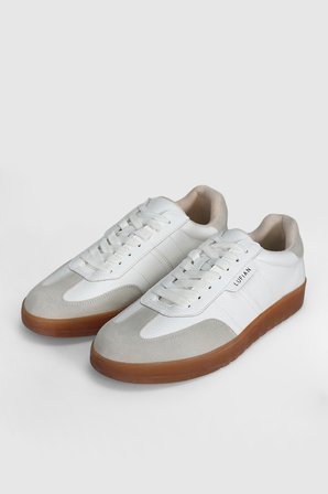 Brıan Erkek Deri Sneaker Ayakkabı Beyaz