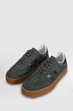 Davıd Erkek Deri Sneaker Ayakkabı Açık Yeşil