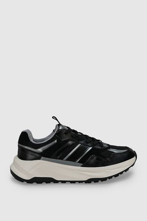 Eduard Erkek Deri Sneaker Ayakkabı Siyah