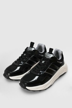 Eduard Erkek Deri Sneaker Ayakkabı Siyah