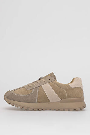 Lufian 122230034 Doris Kadın Hakiki Deri Klasik Sneaker Camel