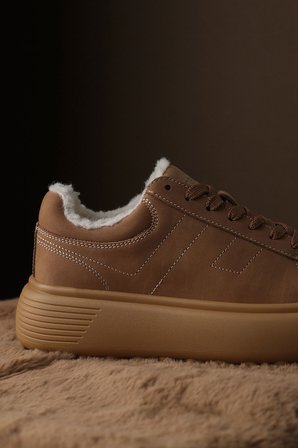 Zenya Kadın Sneaker Ayakkabı Deve Tüyü