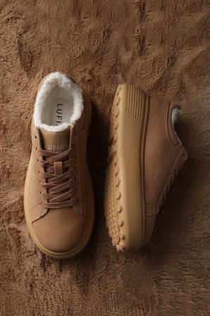 Zenya Kadın Sneaker Ayakkabı Deve Tüyü