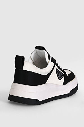 Lufian Jennifer Kadın Deri Sneaker Ayakkabı Siyah