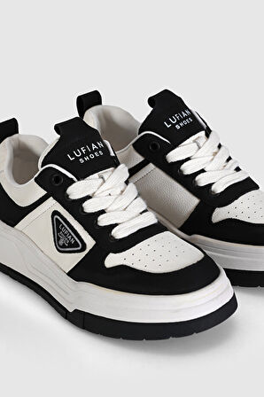 Lufian Jennifer Kadın Deri Sneaker Ayakkabı Siyah