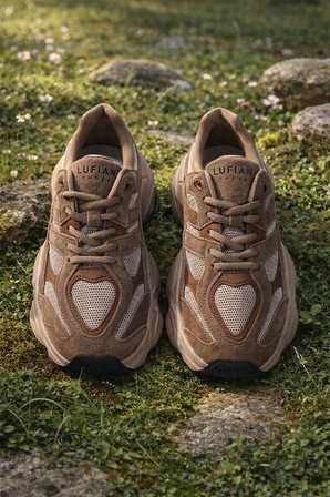 Mark Erkek Deri Sneaker Ayakkabı Kum