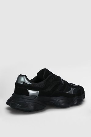 Mark Erkek Deri Sneaker Ayakkabı Siyah