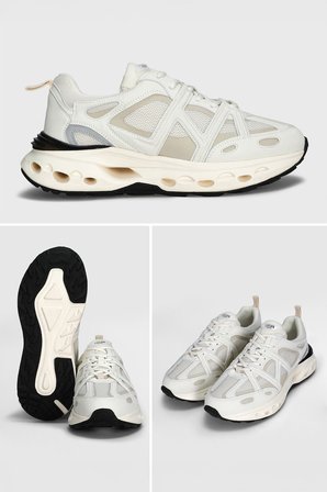 Vlad Erkek Deri Sneaker Ayakkabı Ekru