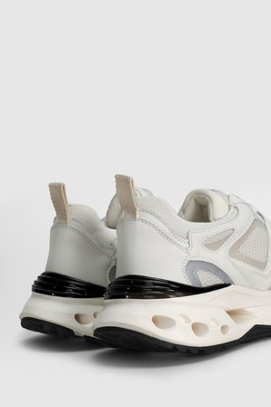Vlad Erkek Deri Sneaker Ayakkabı Ekru