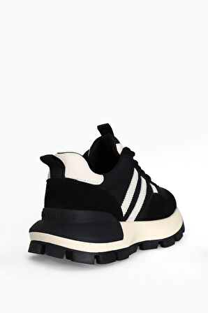 Lufian 122230053 Tatum Kadın Hakiki Deri Klasik Sneaker Siyah