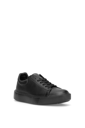 LUFIAN 111230290 Ryan Erkek Hakiki Deri Klasik Sneaker Siyah