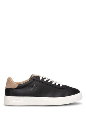 LUFIAN 111230293 Paul Erkek Hakiki Deri Klasik Sneaker Siyah