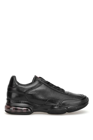 Lufian 111230301 Luke Erkek Hakiki Deri Klasik Sneaker Siyah