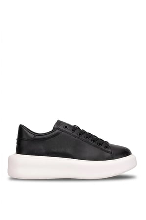 Lufian 111230328 Gage Erkek Hakiki Deri Klasik Sneaker Siyah