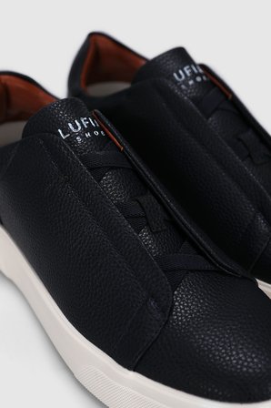 Dante Erkek Deri Sneaker Ayakkabı Lacivert