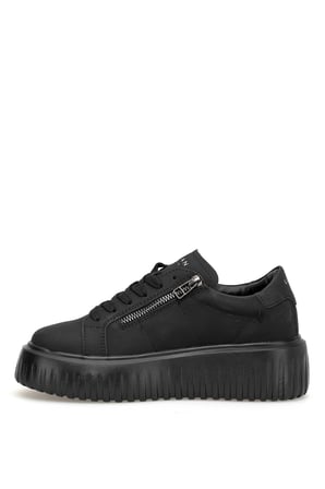 Lufian 121230064 Estel Kadın Hakiki Deri Klasik Sneaker Siyah