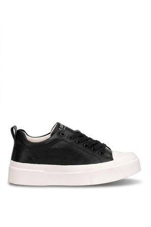 LUFIAN 121230087 Mia Kadın Hakiki Deri Klasik Sneaker Siyah