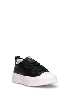 LUFIAN 121230087 Mia Kadın Hakiki Deri Klasik Sneaker Siyah