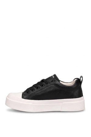 LUFIAN 121230087 Mia Kadın Hakiki Deri Klasik Sneaker Siyah