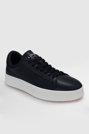 Anton Erkek Deri Sneaker Ayakkabı Lacivert