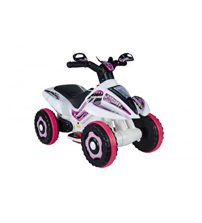 UJ Toys 6V Akülü ATV - Pembe&Beyaz