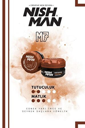 M7 Saç Şekillendirici Mat Wax / Ince Telli Saçlara Yönelik 100 Ml