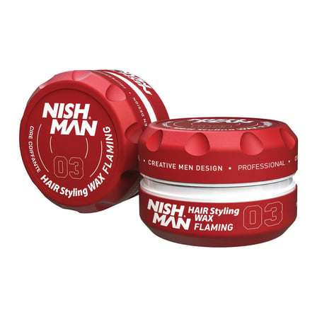NISHMAN Saç Şekillendirci Parlak Wax 03 Flaming Wax 150 Ml