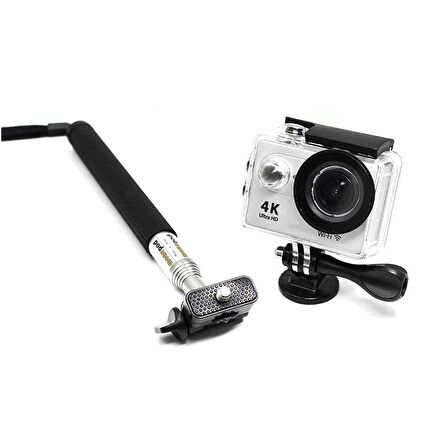 GoPro Uyumlu Monopod ve Bağlantı Adaptörü