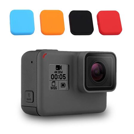 GoPro Hero 5 6 7 Lens Koruyucu Silikon Kılıf Pembe