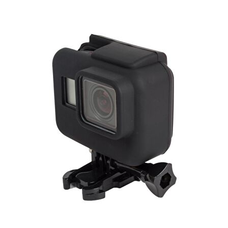 GoPro Hero 5 6 7 Housing için Silikon Kılıf Siyah