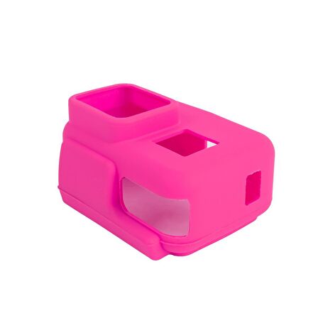 GoPro Hero 5 6 7 Housing için Silikon Kılıf Pembe