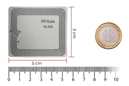 Rfgate RL050 NFC / HF 13.56 MHz Yazılabilir NFC Etiket - 10'lu Paket