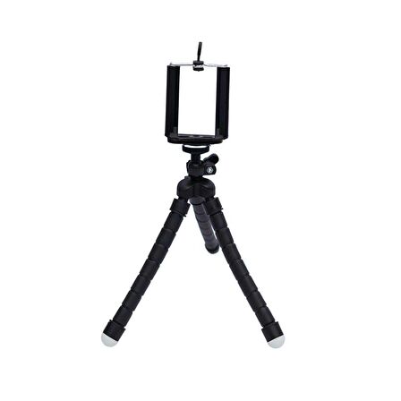 KingMa Esnek Ahtapod Tripod Telefon Tutucu Siyah