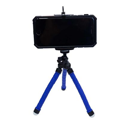 KingMa Esnek Ahtapod Tripod Telefon Tutucu Siyah