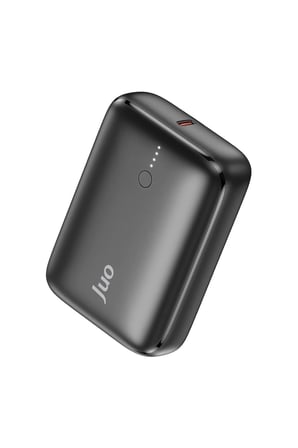 Juo 10000mAh 22.5W USB-A + USB-C Powerbank Taşınabilir Hızlı Şarj Cihazı Siyah