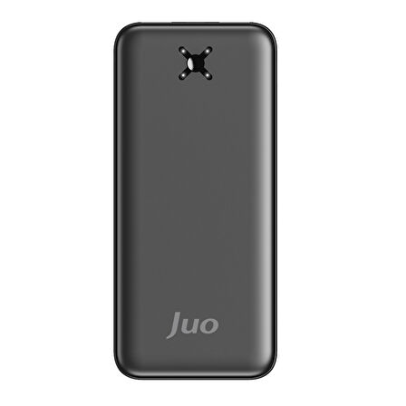 Juo 10000mAh 10.5W Çift USB-A Çıkışlı Powerbank Taşınabilir Hızlı Şarj Cihazı Siyah