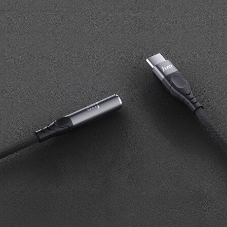 Juo USB Type-C to 3.5mm Jack Aux Kulaklık Mikrofon Çevirici Dönüştürücü Adaptör Kablo