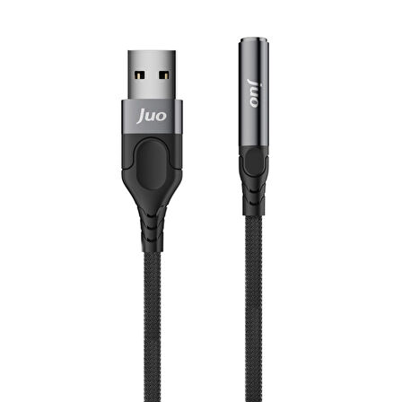 Juo USB-A to 3.5mm Jack Kulaklık Mikrofon Aux Dönüştürücü Harici Ses Kartı