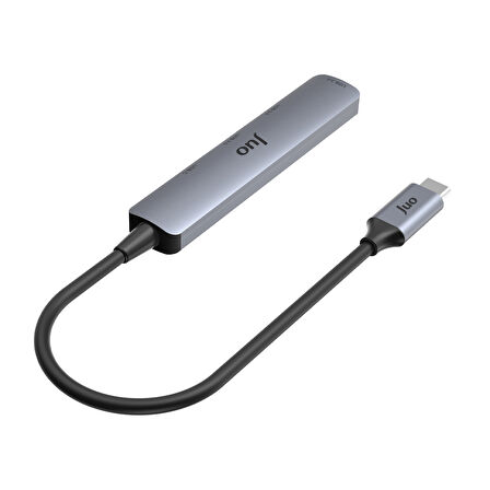 Juo Type-C 4 Portlu USB 3.0 / USB 2.0 Çoklayıcı Dönüştürücü Hub