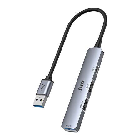 Juo USB-A 4 Portlu USB 3.0 / USB 2.0 Çoklayıcı Dönüştürücü Hub