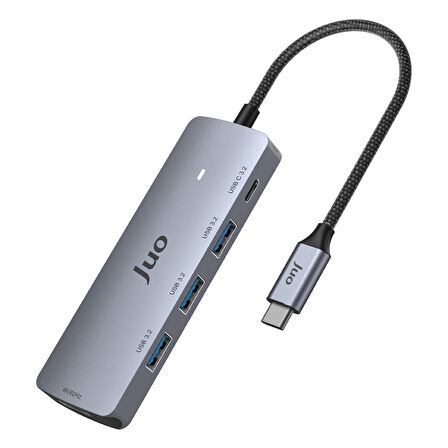 Juo Type-C 5Gbps 100W 4K 60Hz HDMI USB 3.2 Çoklayıcı Hub