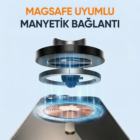 Juo JST30 Magsafe Manyetik Kumandalı Tripod Monopod Selfie Çubuğu Android iPhone Uyumlu Beyaz